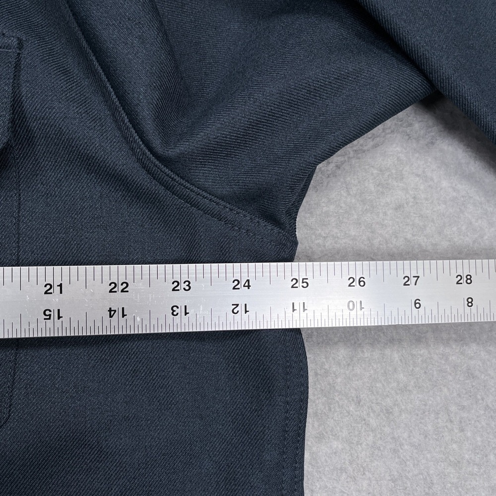Carhartt Rain Defender Hooded Shirt Jac Mens L Navy Blue Fleece Lined Shacket - Picture 5 of 14